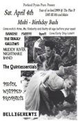 The Deadly Gallows (Reno, NV), The Quintessetials, Pistol Whipped Prophets (Eugene, OR)